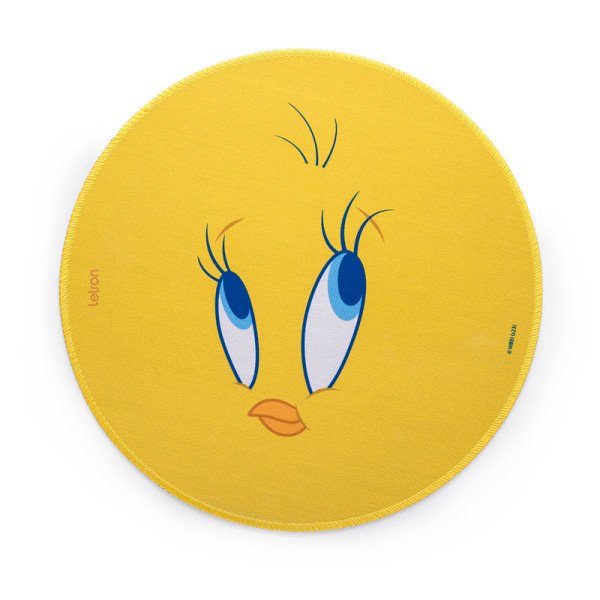 MOUSE PAD LOONEY TUNES PIU PIU REDONDO 23CM BLISTER C/1 UND LETRON