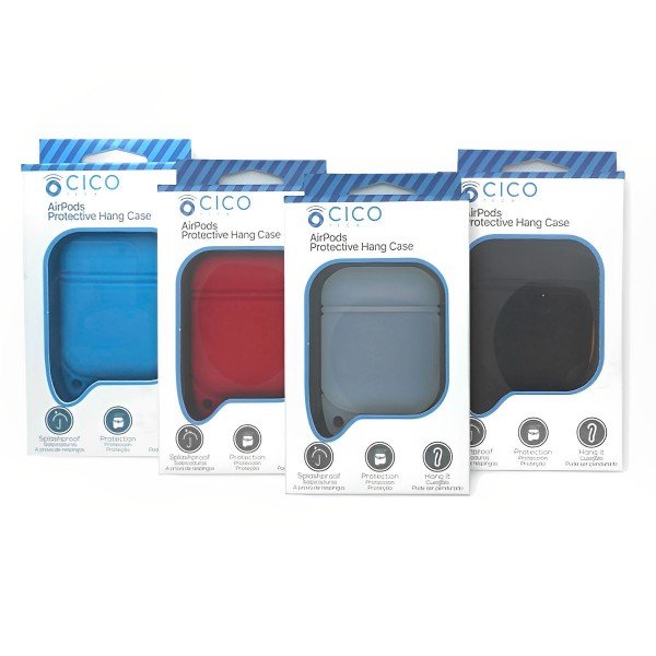 Capa case protetora Cico nova de silicone Para Airpods Azul