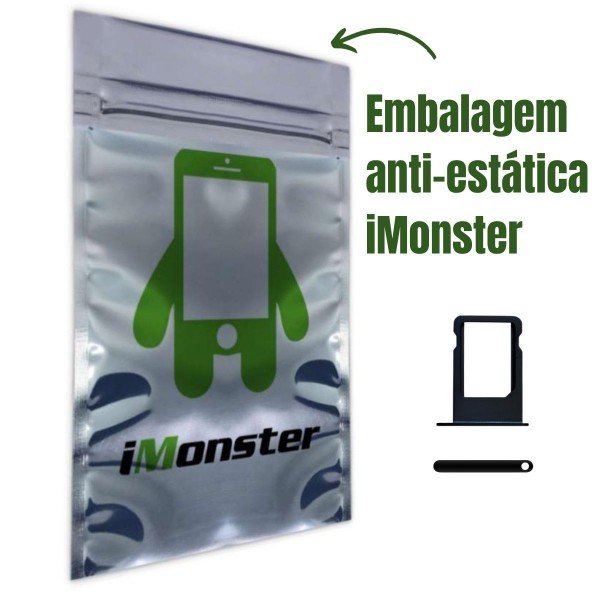 Gaveta bandeja chip compatível com iPhone 5 preto