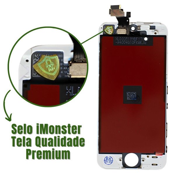 Serviço Troca de Tela screen display Lcd 4.0 iPhone 5 - Assistência Smart - iMonster Original em até 36h