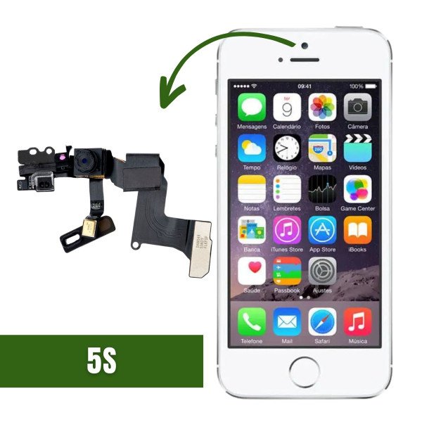 Serviço Troca de Câmera frontal sensor iPhone 5S - Assistência Smart - iMonster Original em até 36h
