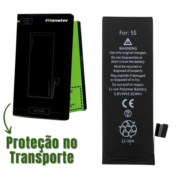 Bateria iMonster Original Compatível com iPhone 5S Bateria iMonster Original Compatível com iPhone 5S
