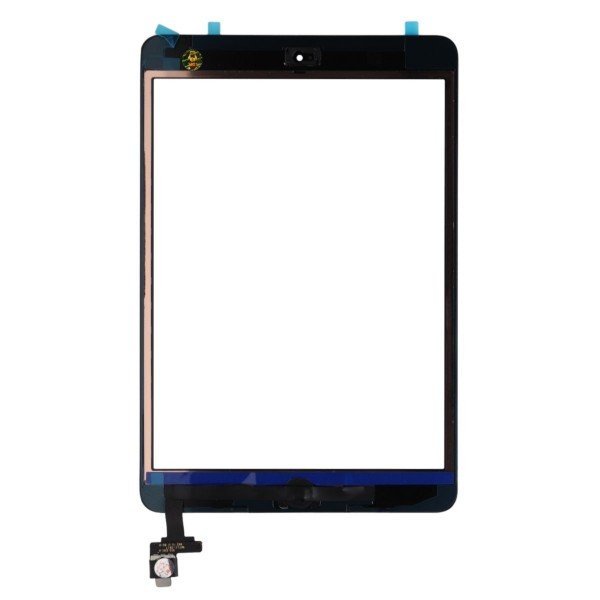 Vidro com touch screen compatível com iPad Mini 1 2 preto