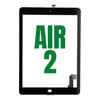 Vidro com touch screen compatível com iPad Air 2 preto