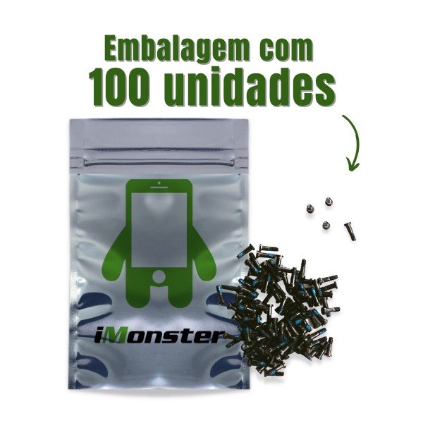 Parafuso compatível com iPhone 5 5S SE 5C preto Parafuso compatível com iPhone 5 5S SE 5C preto