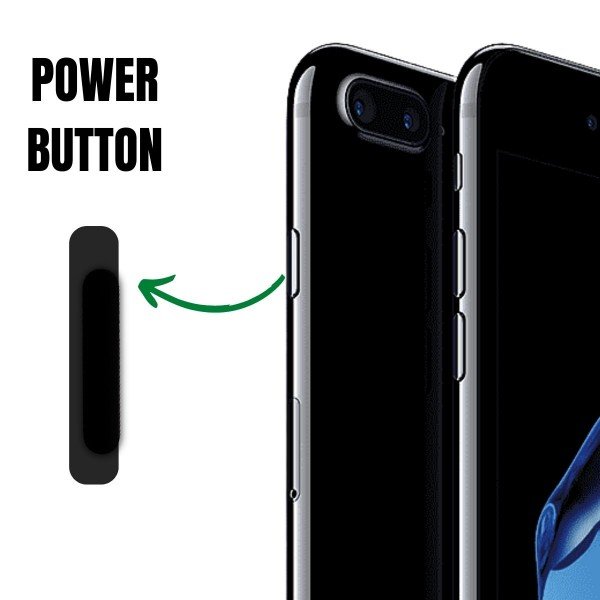 Flex do botão power compatível com iPhone 7 e 7 Plus preto