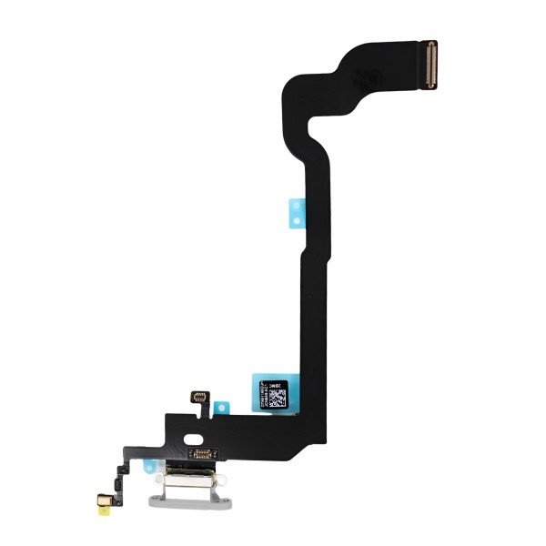 Flex Conector de carga compatível com iPhone X 10 branco