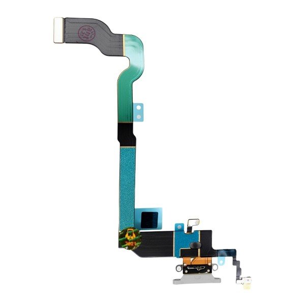 Flex Conector de carga compatível com iPhone X 10 branco