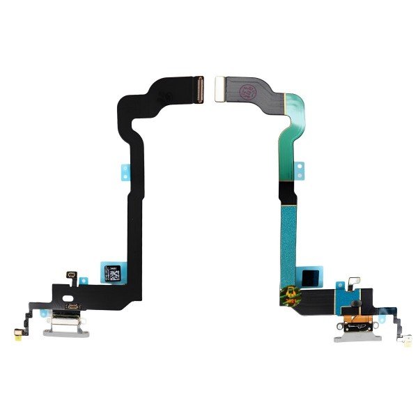 Flex Conector de carga compatível com iPhone X 10 branco