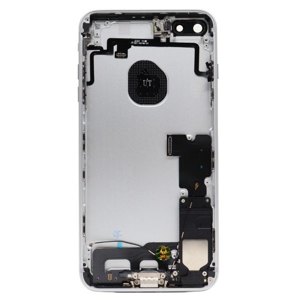 Carca&ccedil;a tampa traseira compat&iacute;vel com iPhone 7 Plus prata