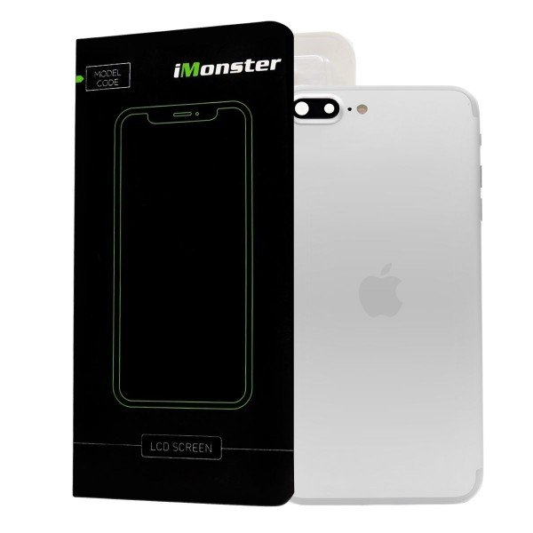 Carca&ccedil;a tampa traseira compat&iacute;vel com iPhone 7 Plus prata