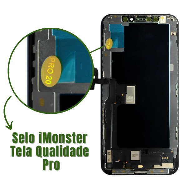 Serviço Troca de Tela display Soft Olead 5.8 iPhone XS - Assistência Smart - iMonster Original em até 36h