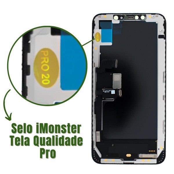 Tela touch Soft OLED 6.5 compatível com iPhone XS Max