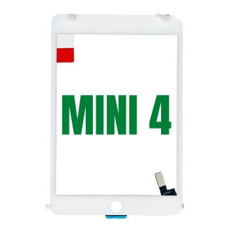 Vidro com touch screen compatível com iPad Mini 4 branco