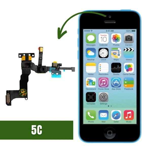 Câmera frontal com sensor compatível com iPhone 5C