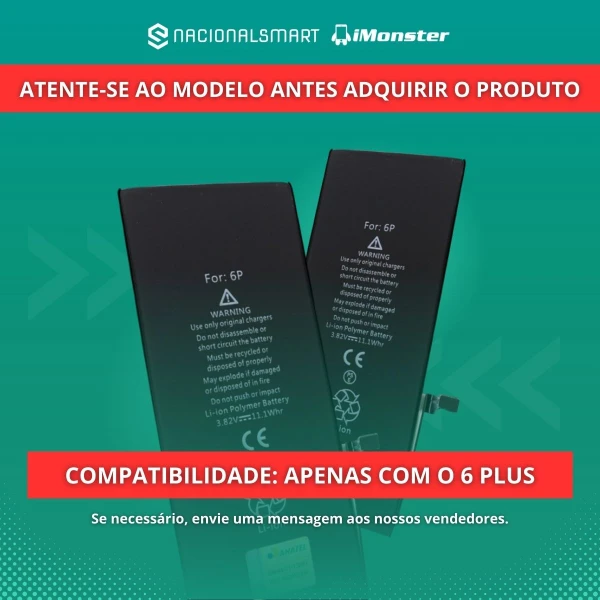 Bateria iMonster Original Compatível com iPhone 6 Plus