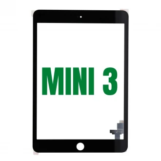 Vidro com touch screen compatível com iPad Mini 3 preto