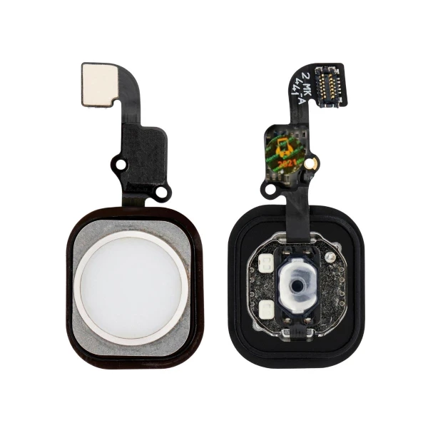 Botão home início compatível com iPhone 6 e 6 Plus prata